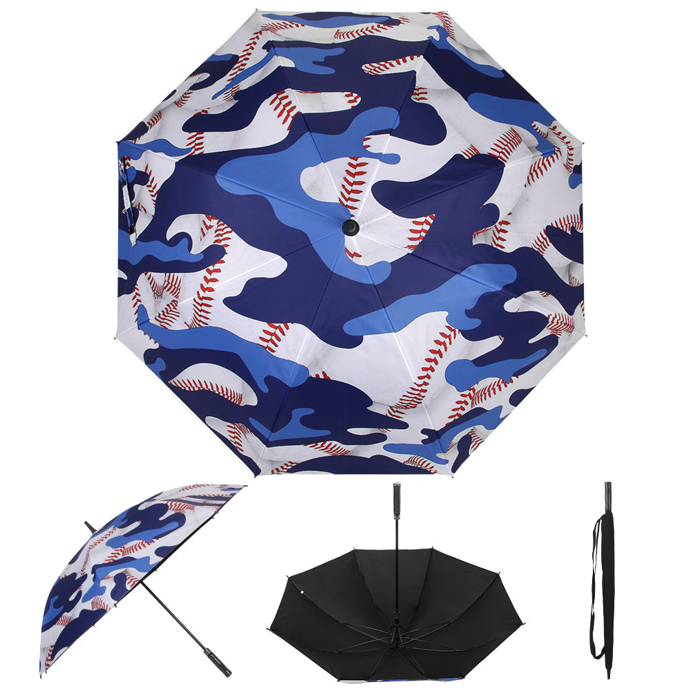 Blue Camo Baseball - Large Golf Umbrella