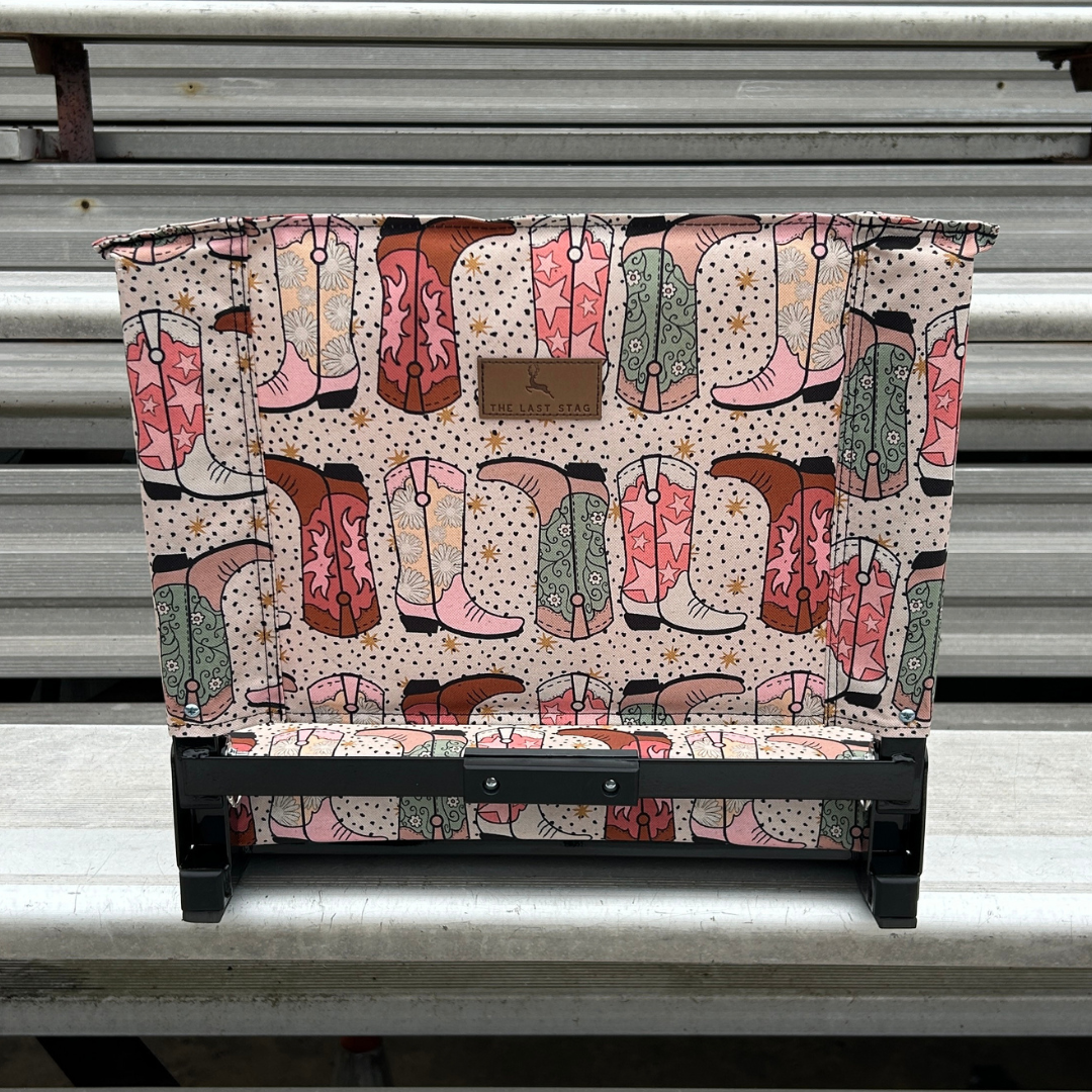 Cowgirl Boots Folding Stadium Seat