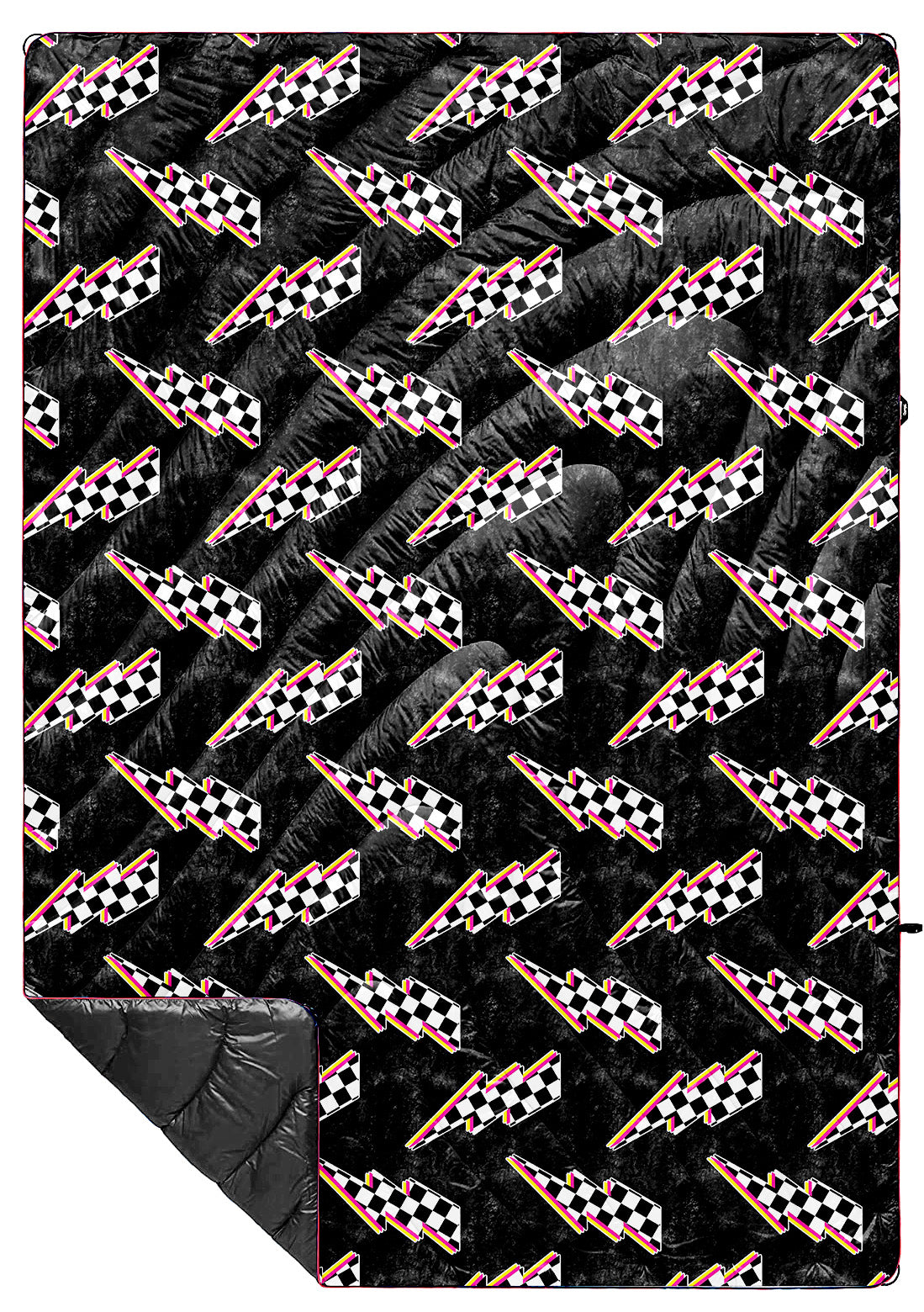 Racing Stripes - Indoor/Outdoor Puffy Blanket
