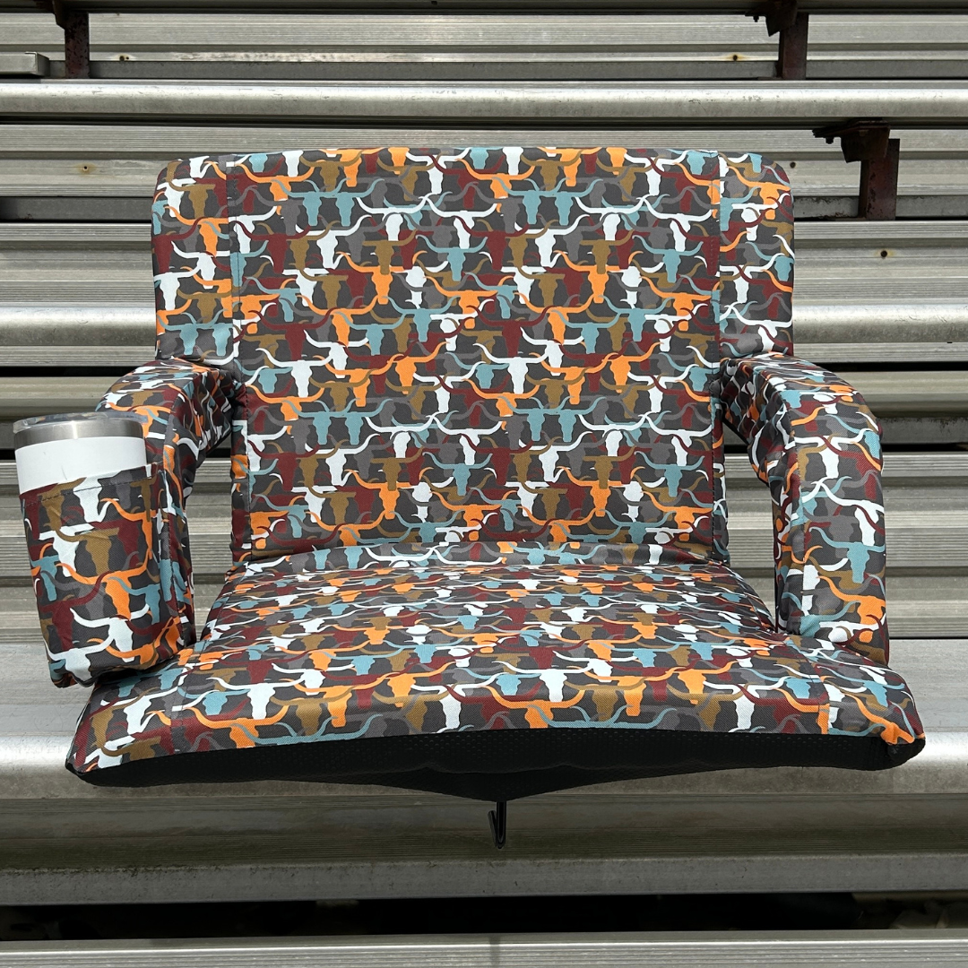 Longhorns 23" Stadium Seat with Armrests