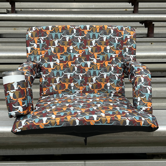Longhorns 23" Stadium Seat with Armrests