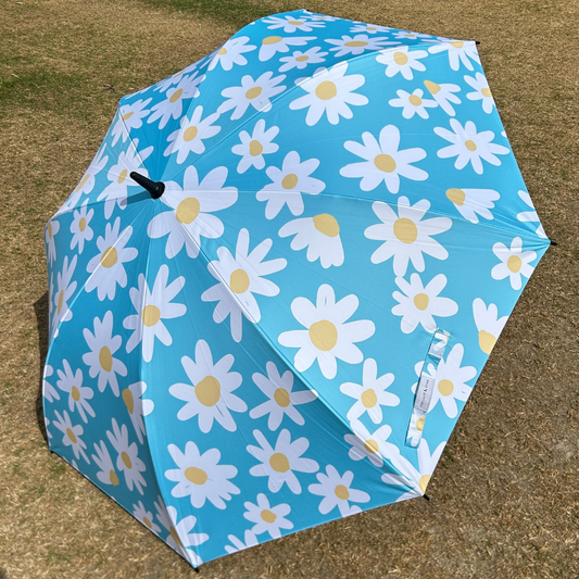 Blue Daisy - UPF 50+ Large Golf Umbrella