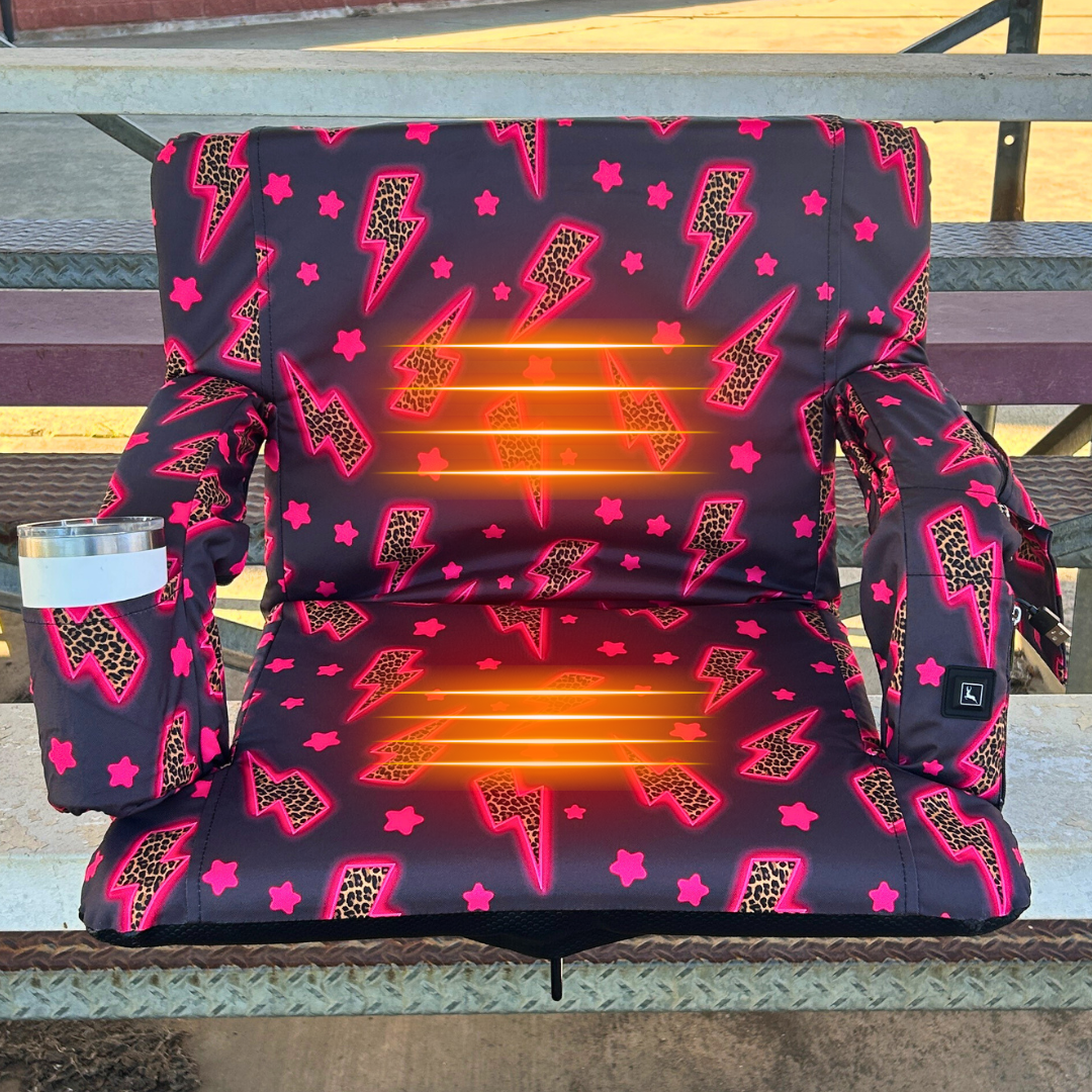 Heated Pink Leopard Lightning Bolts 23