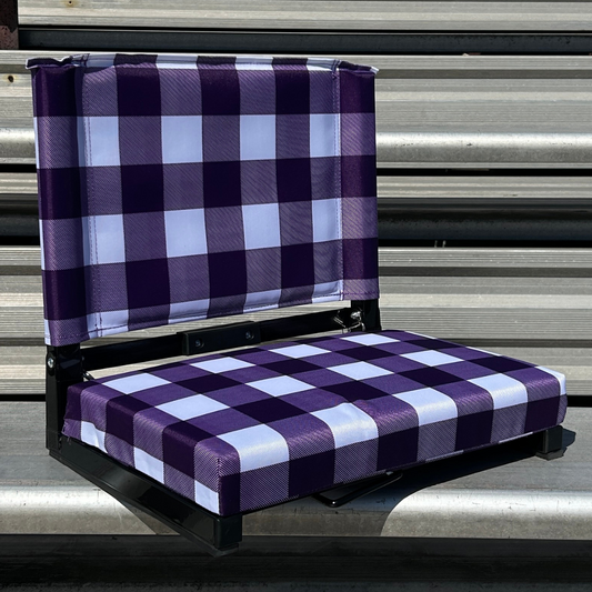 Purple Buffalo Folding Stadium Seat