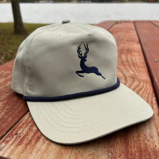 The Last Stag Golf Hat - Light Gray/Navy