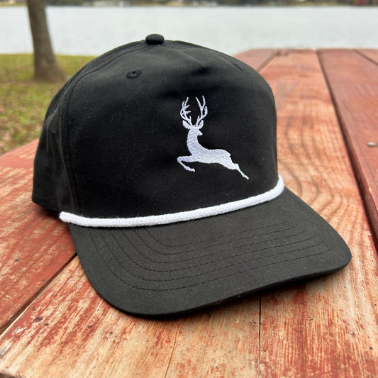 The Last Stag Golf Hat - Black/White