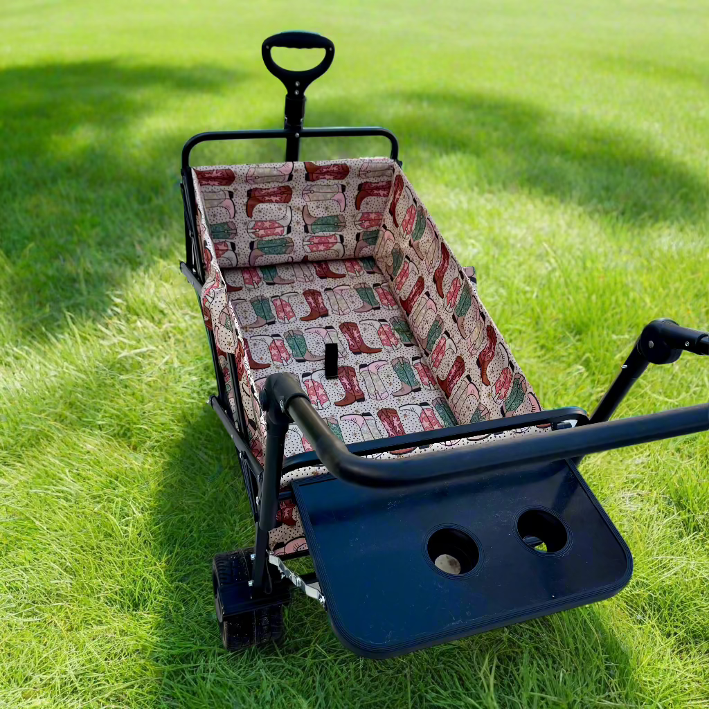 Western Boots Stroller Wagon