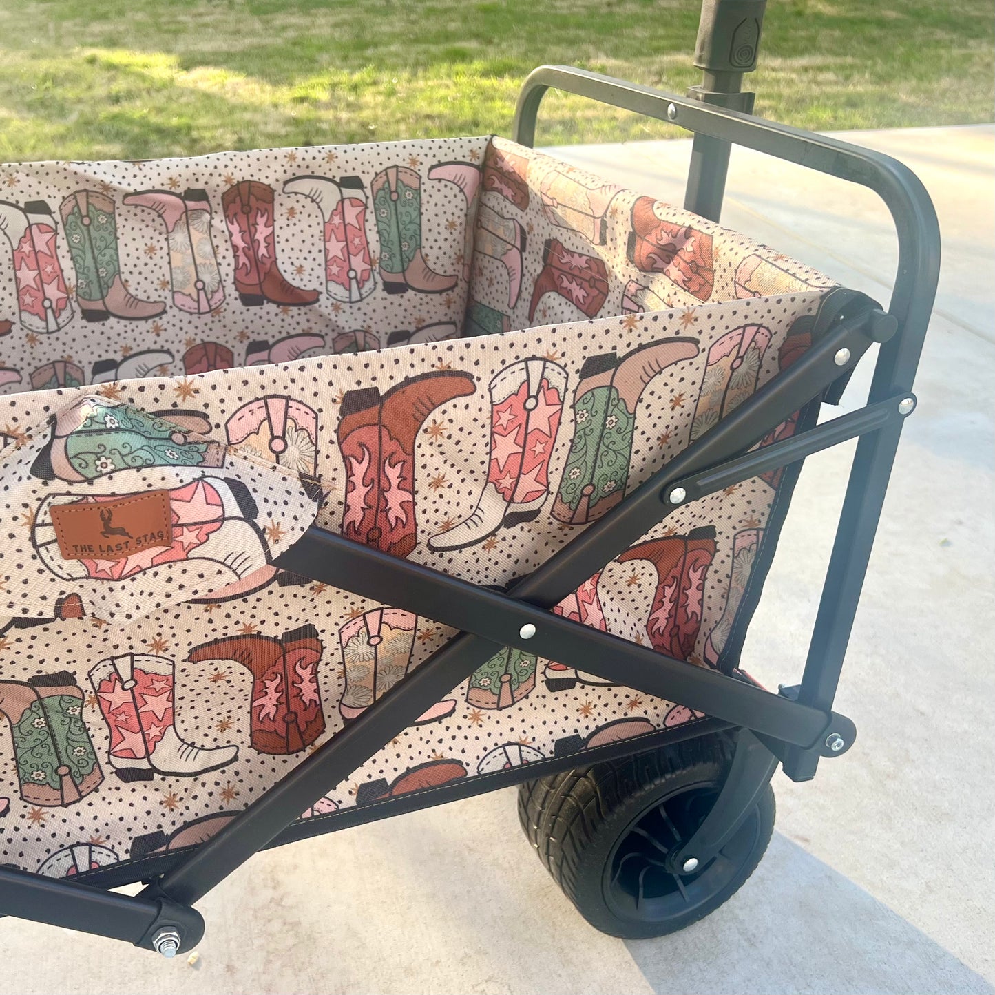 Western Boots Stroller Wagon