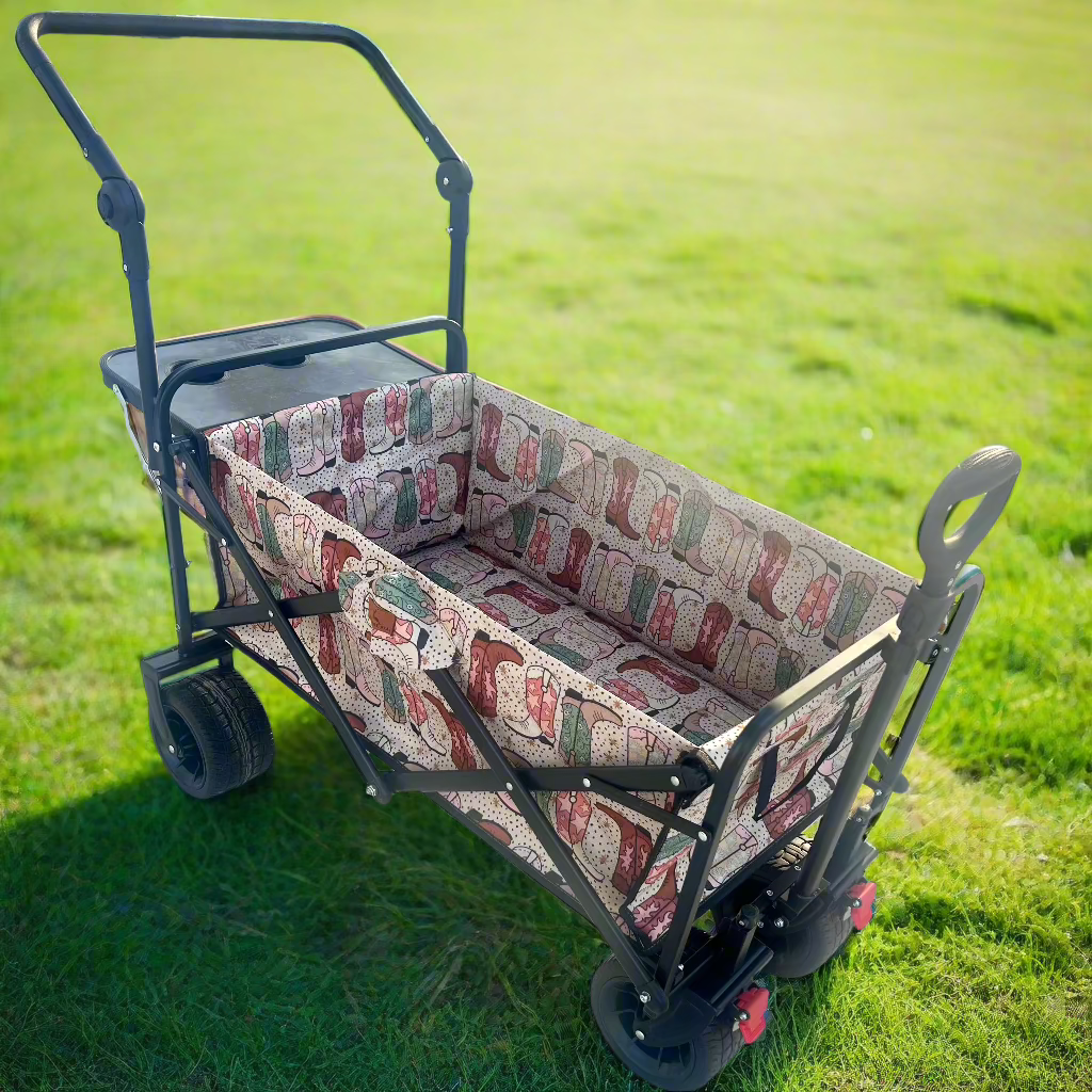 Western Boots Stroller Wagon