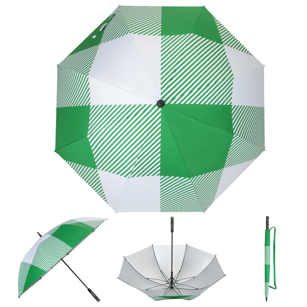Green Buffalo - UPF 50+ Large Golf Umbrella