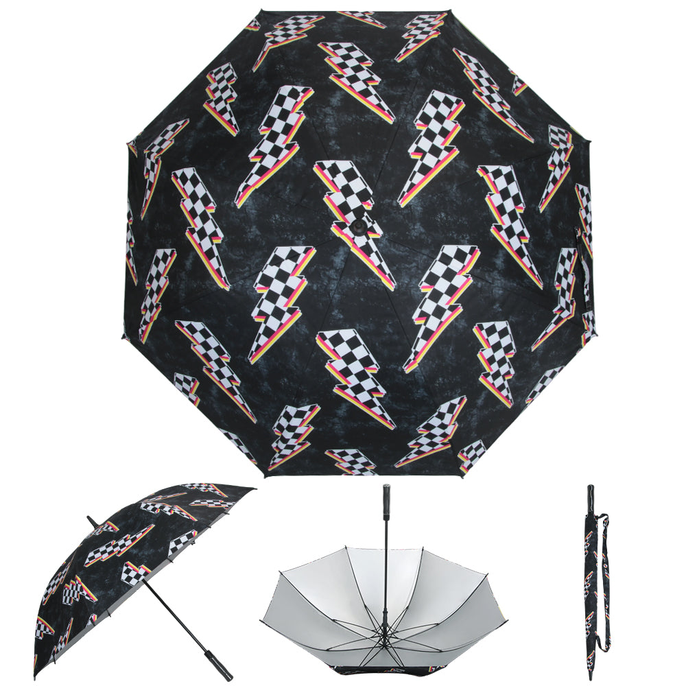 Racing Bolts - UPF 50+ Large Golf Umbrella