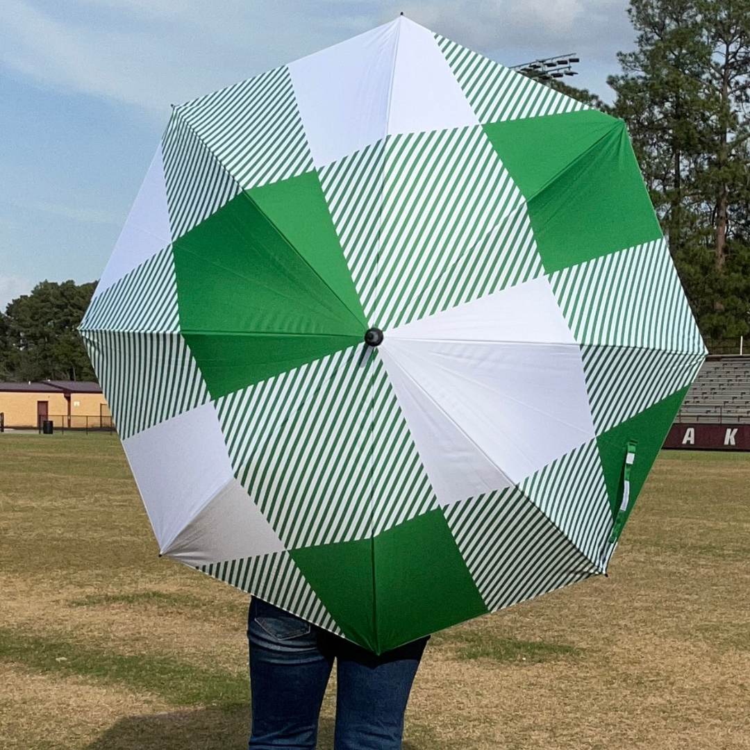 Green Buffalo - UPF 50+ Large Golf Umbrella