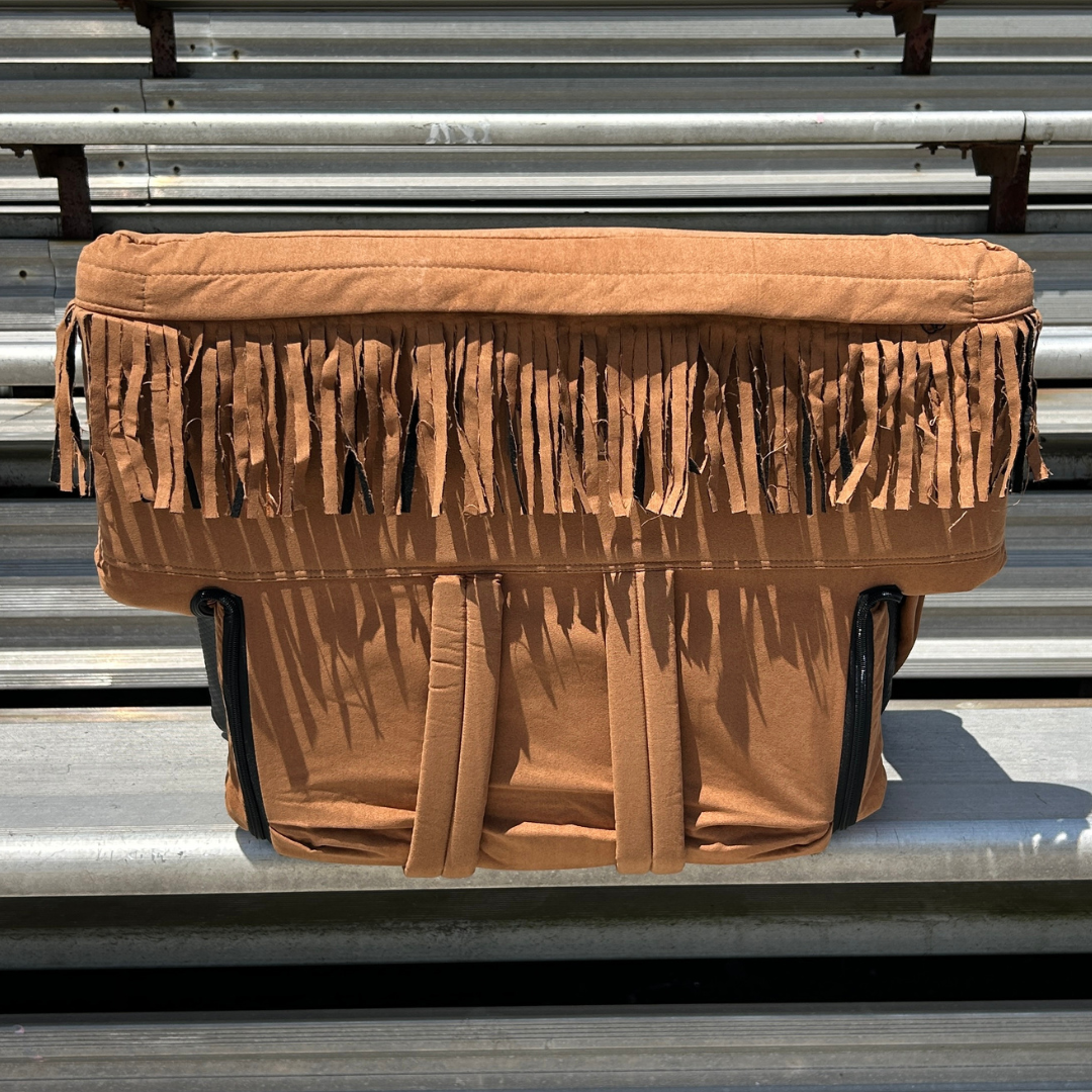 Suede 23" Stadium Seat with Armrests