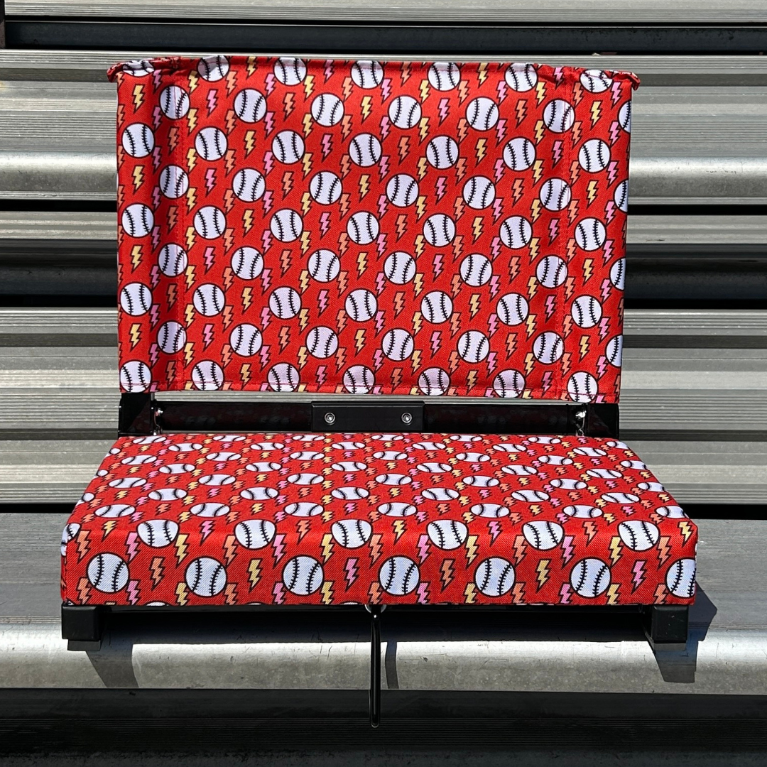 Baseball Lightning Folding Stadium Seat