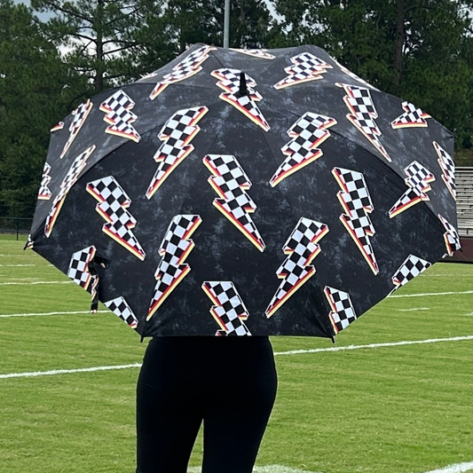 Racing Bolts - UPF 50+ Large Golf Umbrella