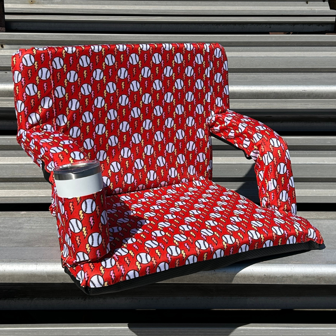 Baseball Lightning 23" Stadium Seat with Armrests