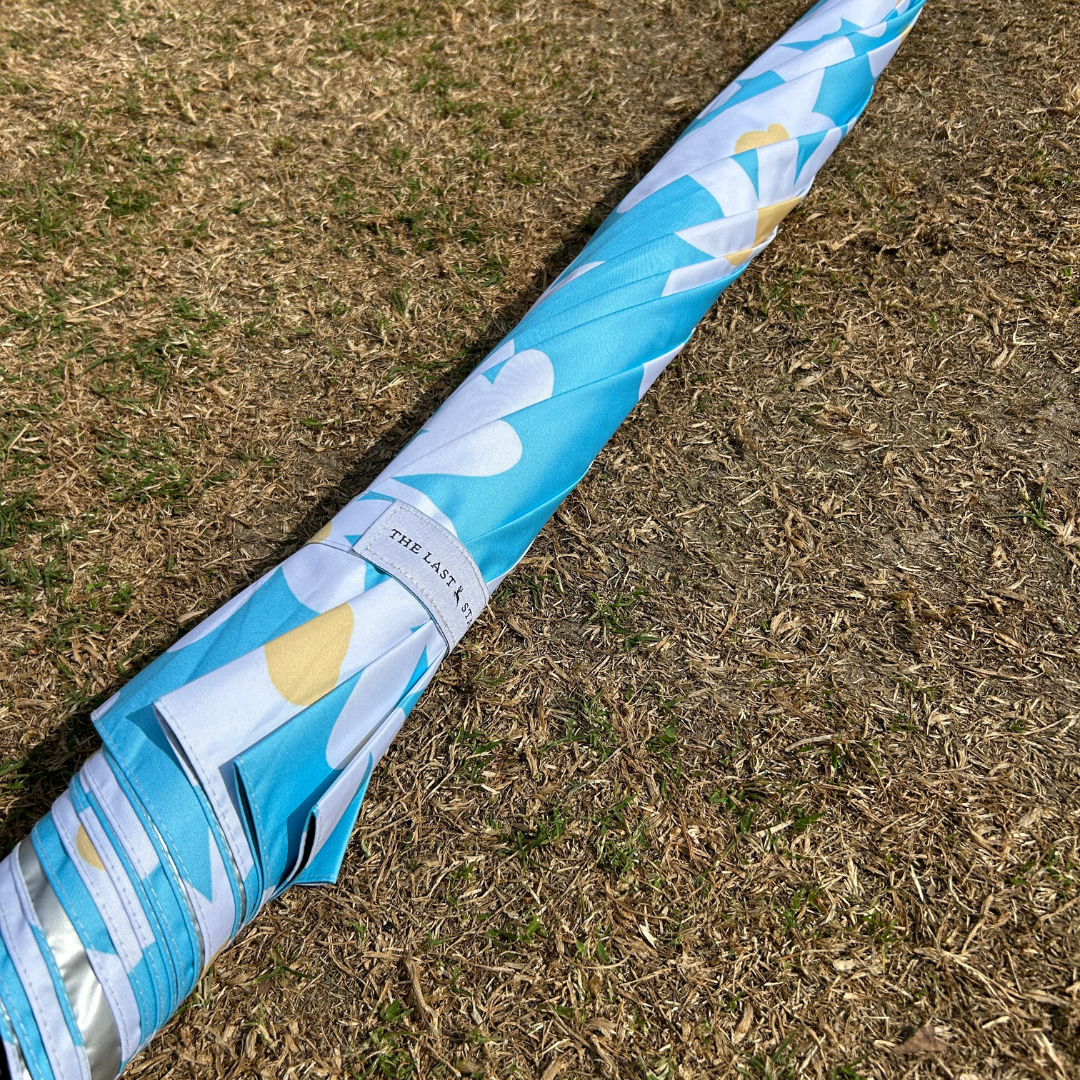 Blue Daisy - UPF 50+ Large Golf Umbrella