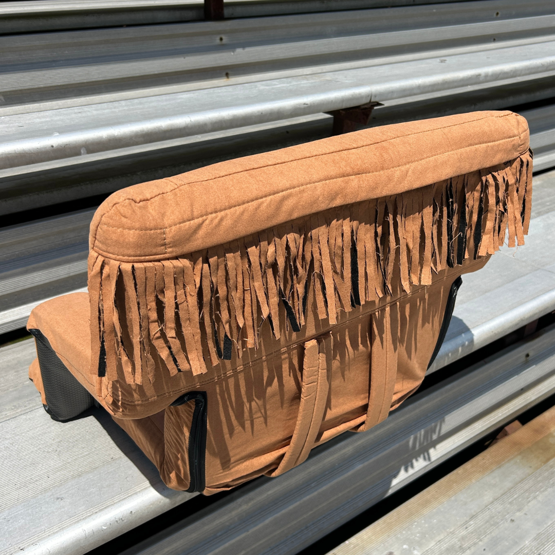 Suede 23" Stadium Seat with Armrests