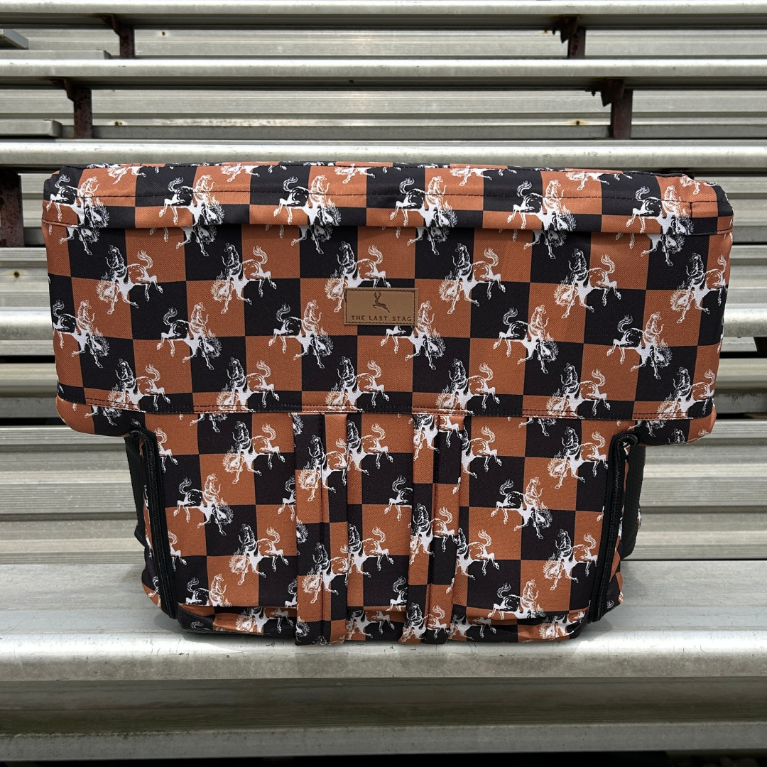 Cowboy Checkerboard 23" Stadium Seat with Armrests