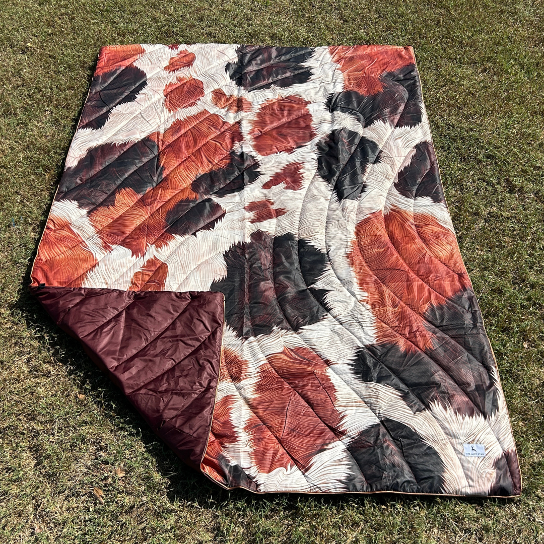 Brown Cow - Indoor/Outdoor Puffy Blanket