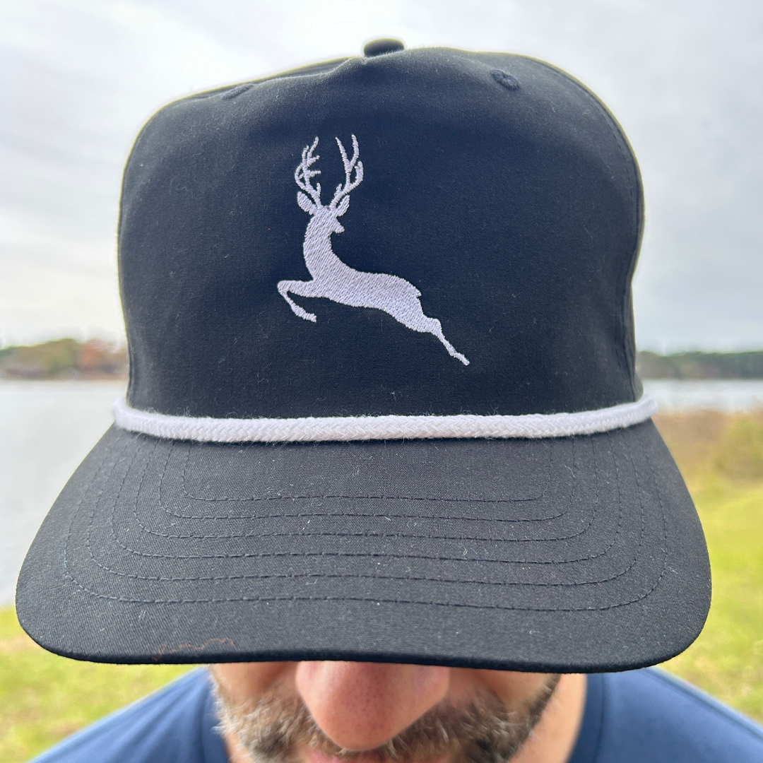 The Last Stag Golf Hat - Black/White