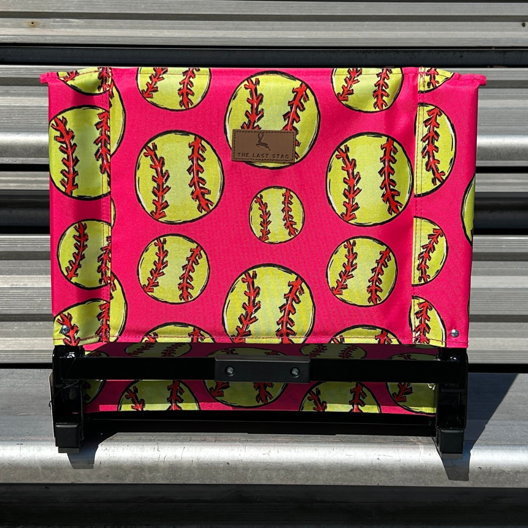 Softball Pink Folding Stadium Seat