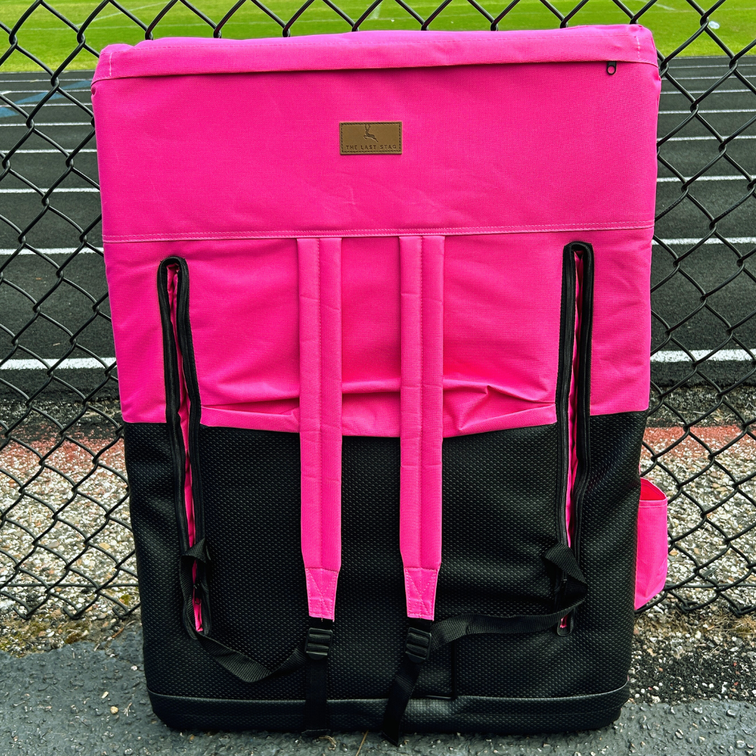 Pink 23" Stadium Seat with Armrests