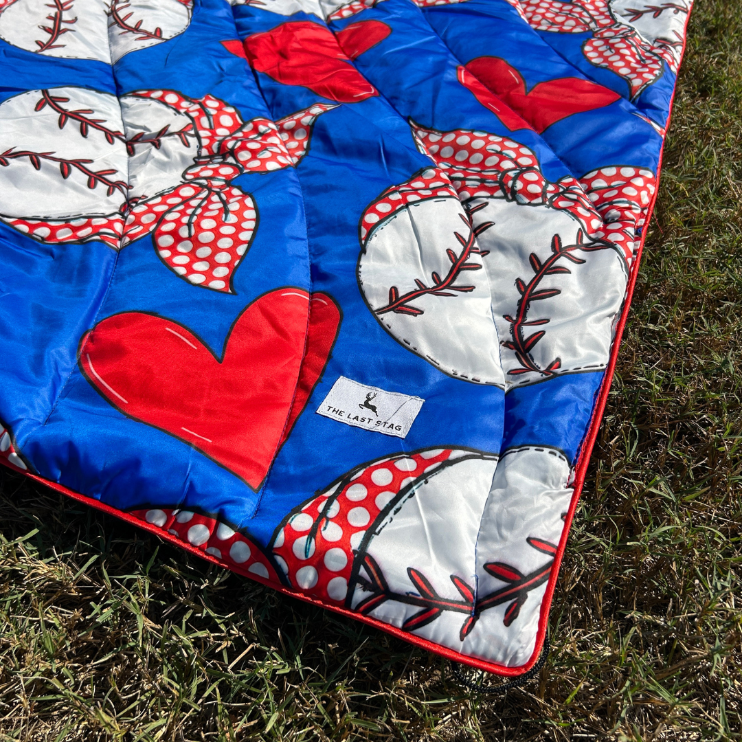 Baseball Mom - Indoor/Outdoor Puffy Blanket