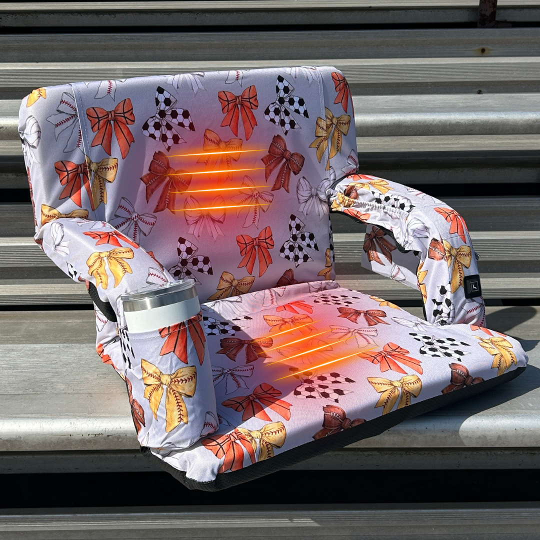 Heated Miss Athlete 23" Stadium Seat with Armrests