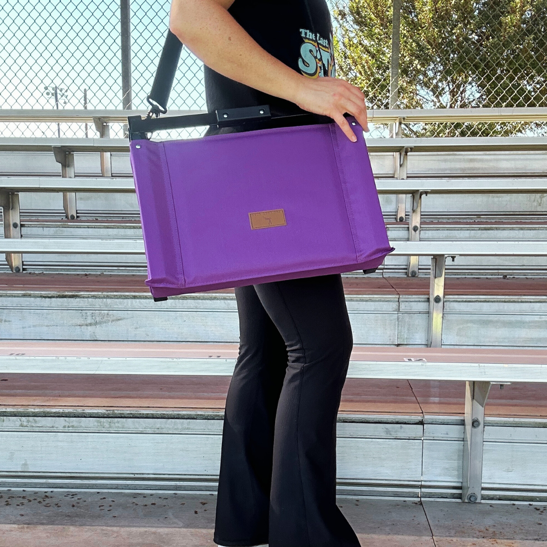 Purple Folding Stadium Seat