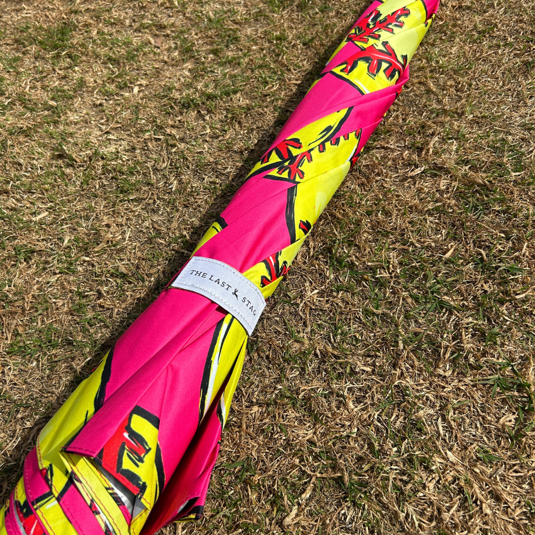 Softball Pink - UPF 50+ Large Golf Umbrella
