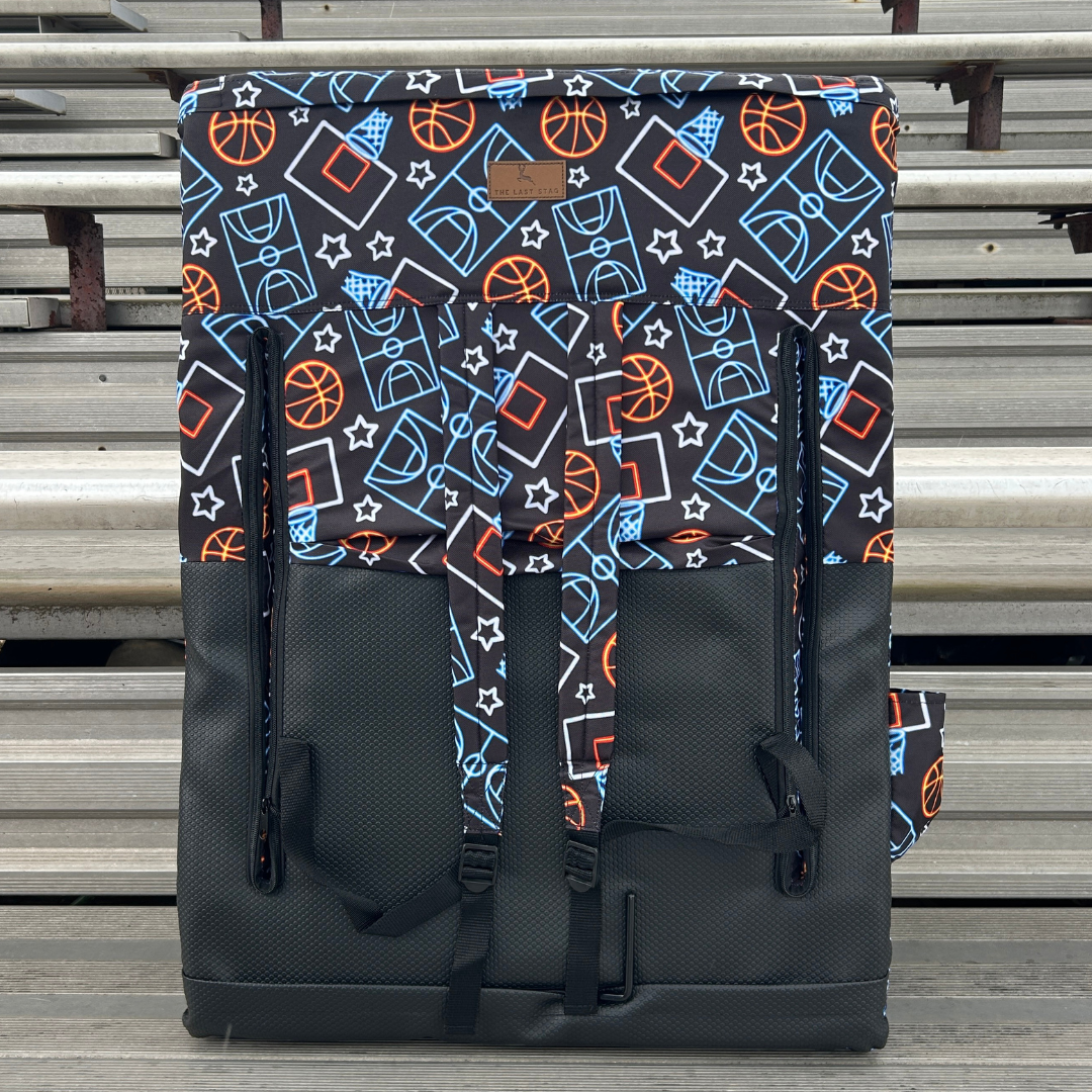 Basketball Lights 23" Stadium Seat with Armrests