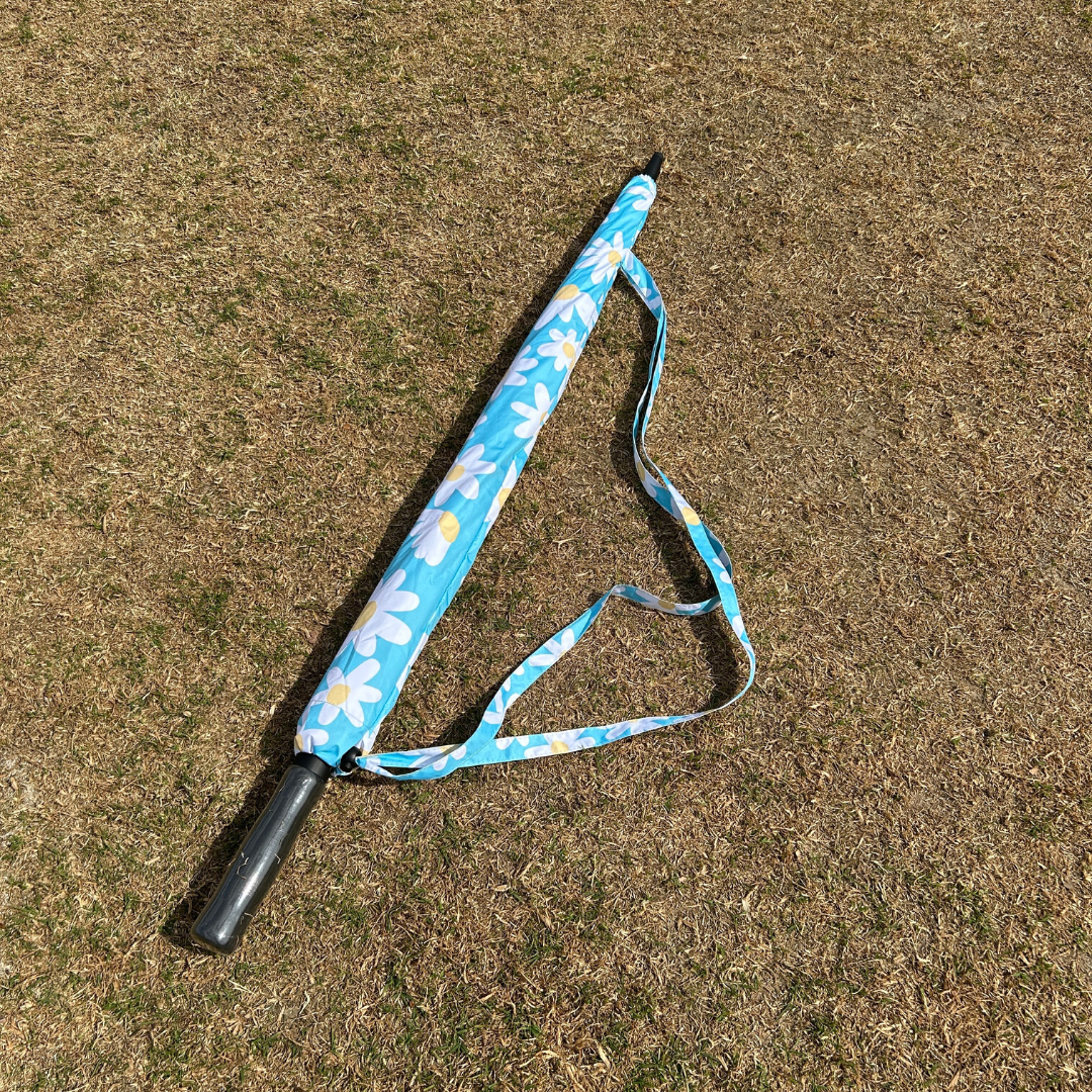 Blue Daisy - UPF 50+ Large Golf Umbrella