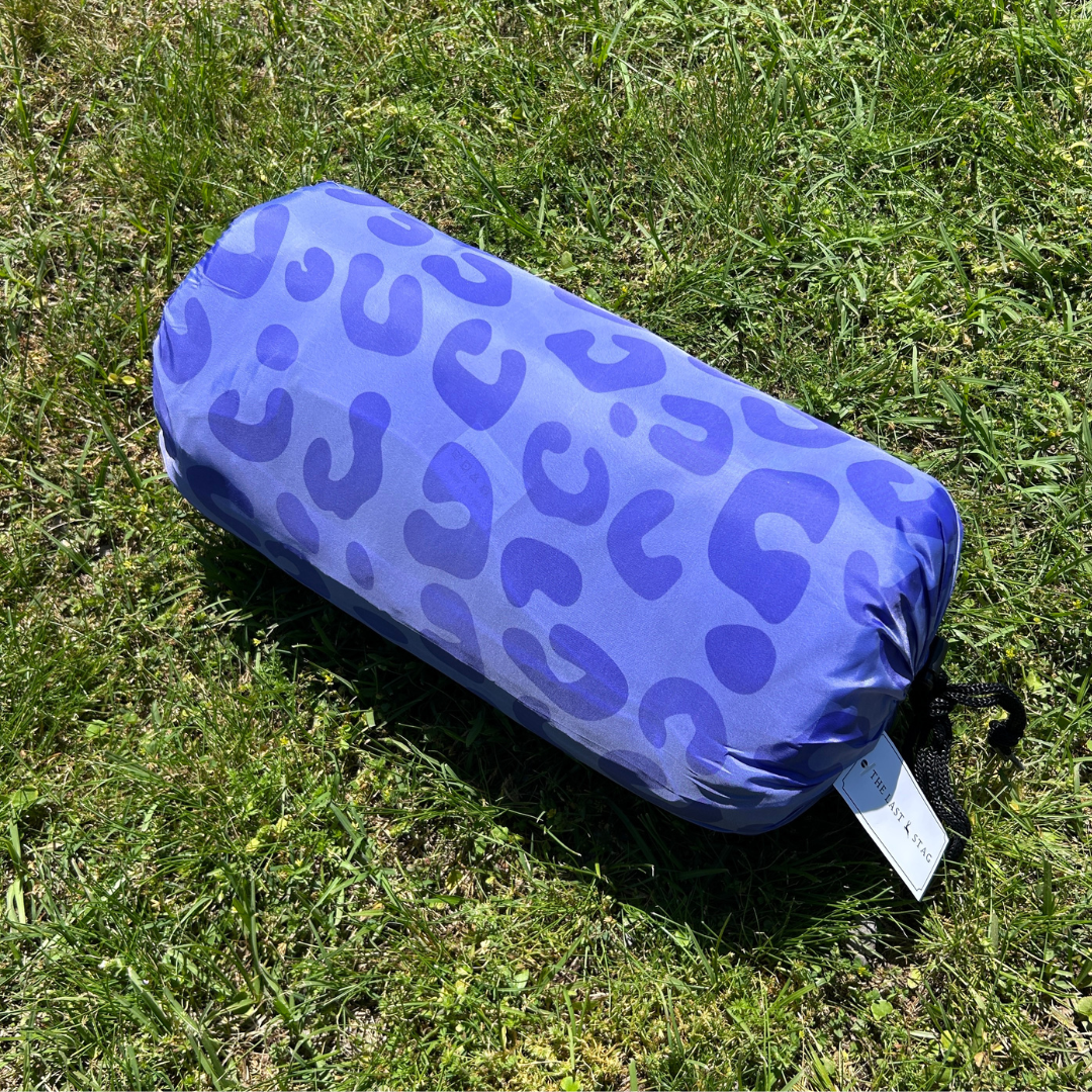 Purple Leopard - Indoor/Outdoor Puffy Blanket