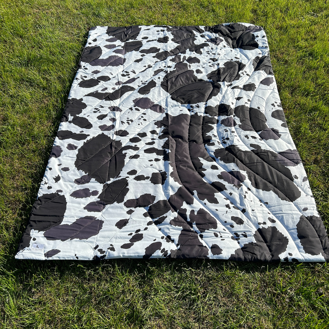 Cow Print - Indoor/Outdoor Puffy Blanket