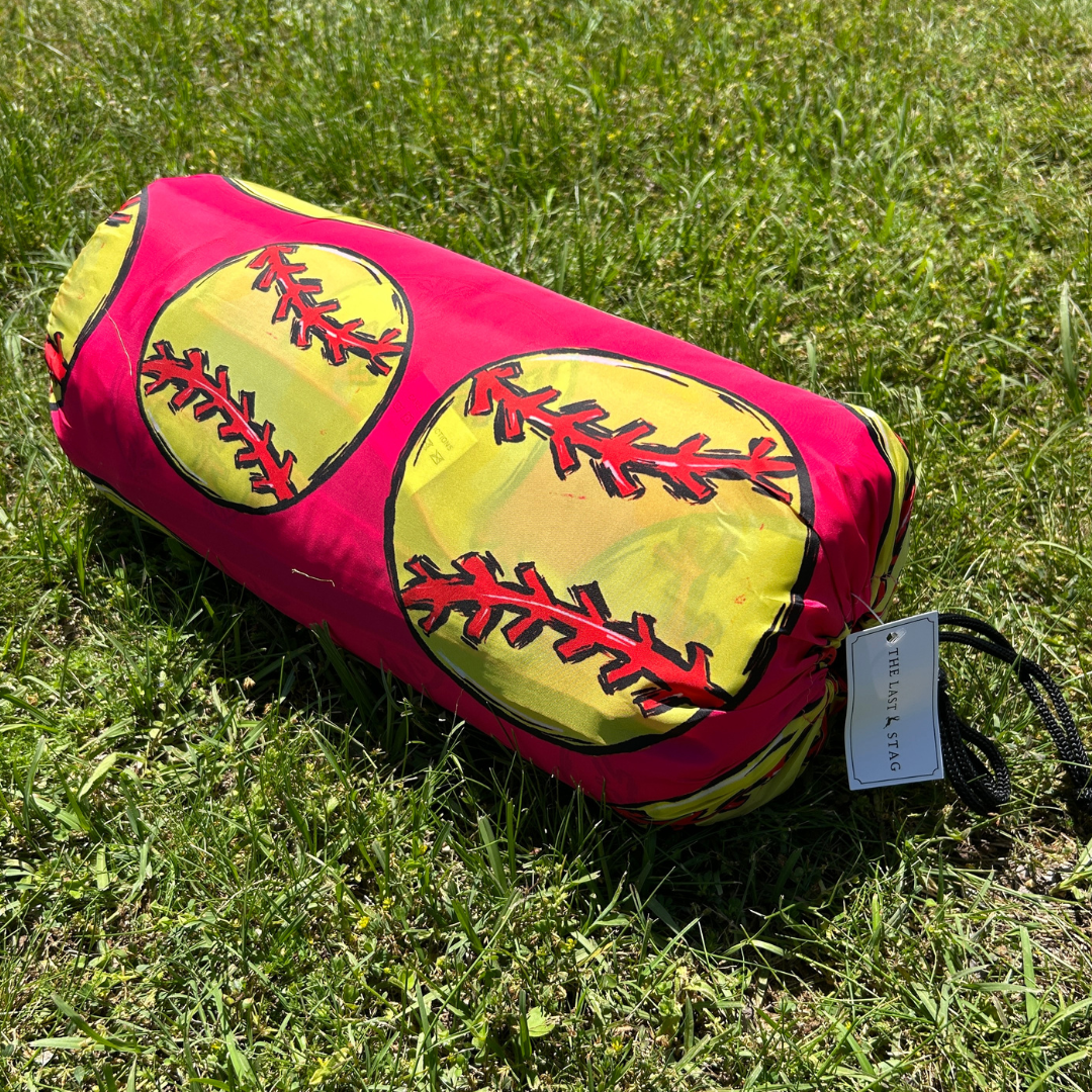 Softball Pink - Indoor/Outdoor Puffy Blanket