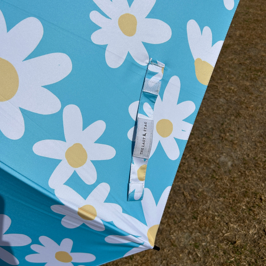 Blue Daisy - UPF 50+ Large Golf Umbrella