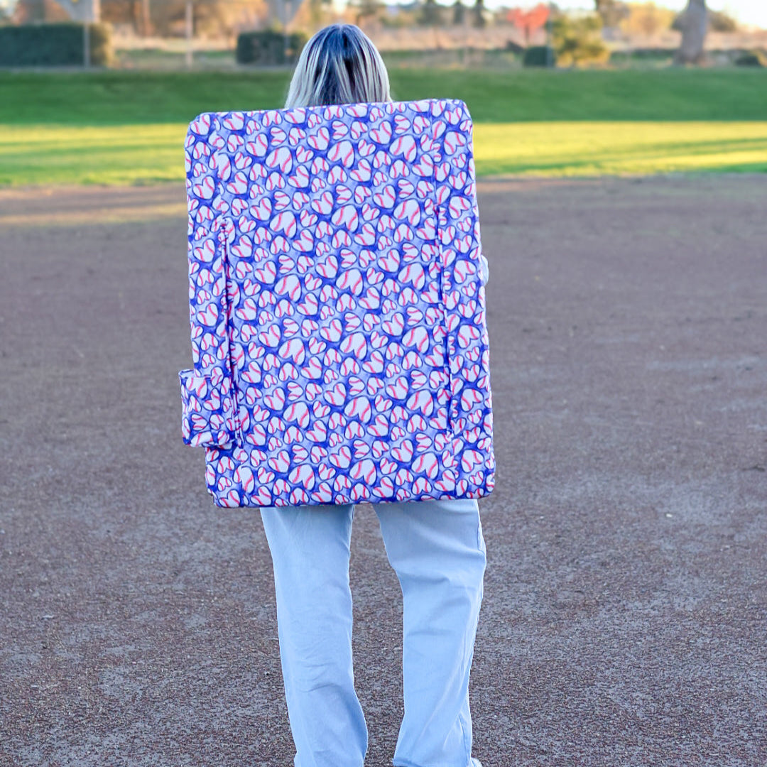 Baseball Hearts 23" Stadium Seat with Armrests