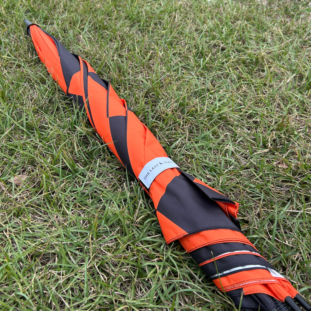 Orange Checkerboard - UPF 50+ Large Golf Umbrella