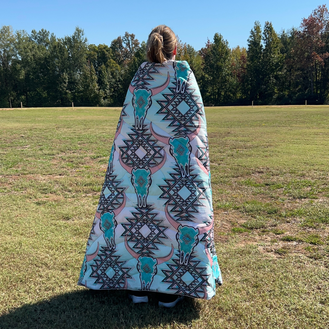 Wild West - Indoor/Outdoor Puffy Blanket