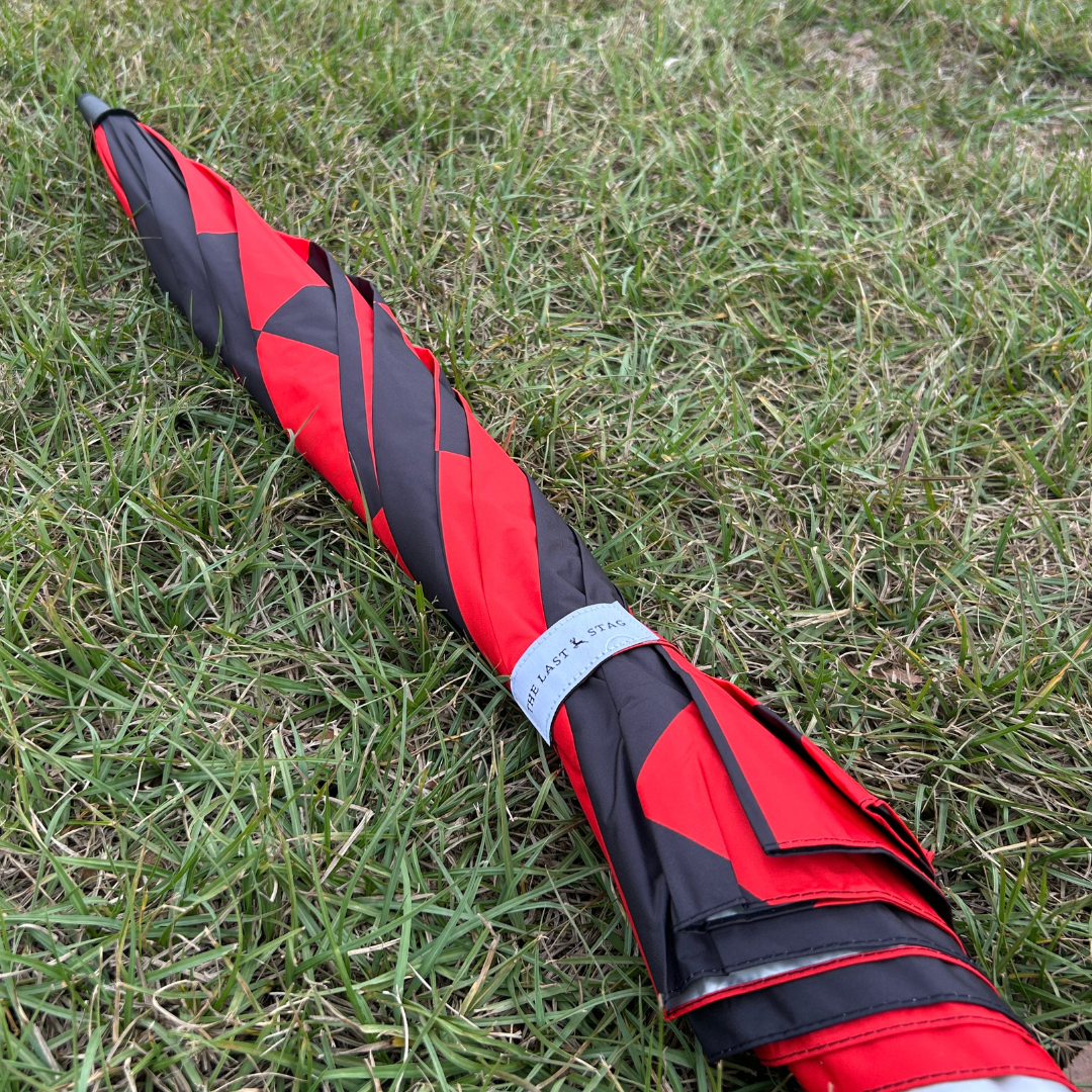 Red Checkerboard - UPF 50+ Large Golf Umbrella