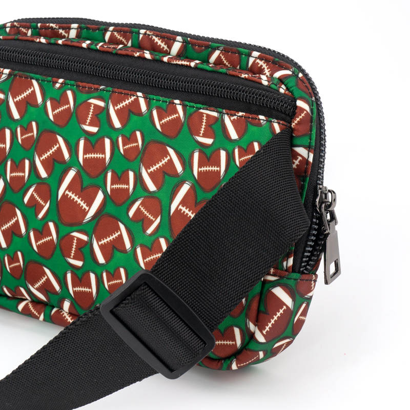 Football Hearts Easy Carry Belt Bag