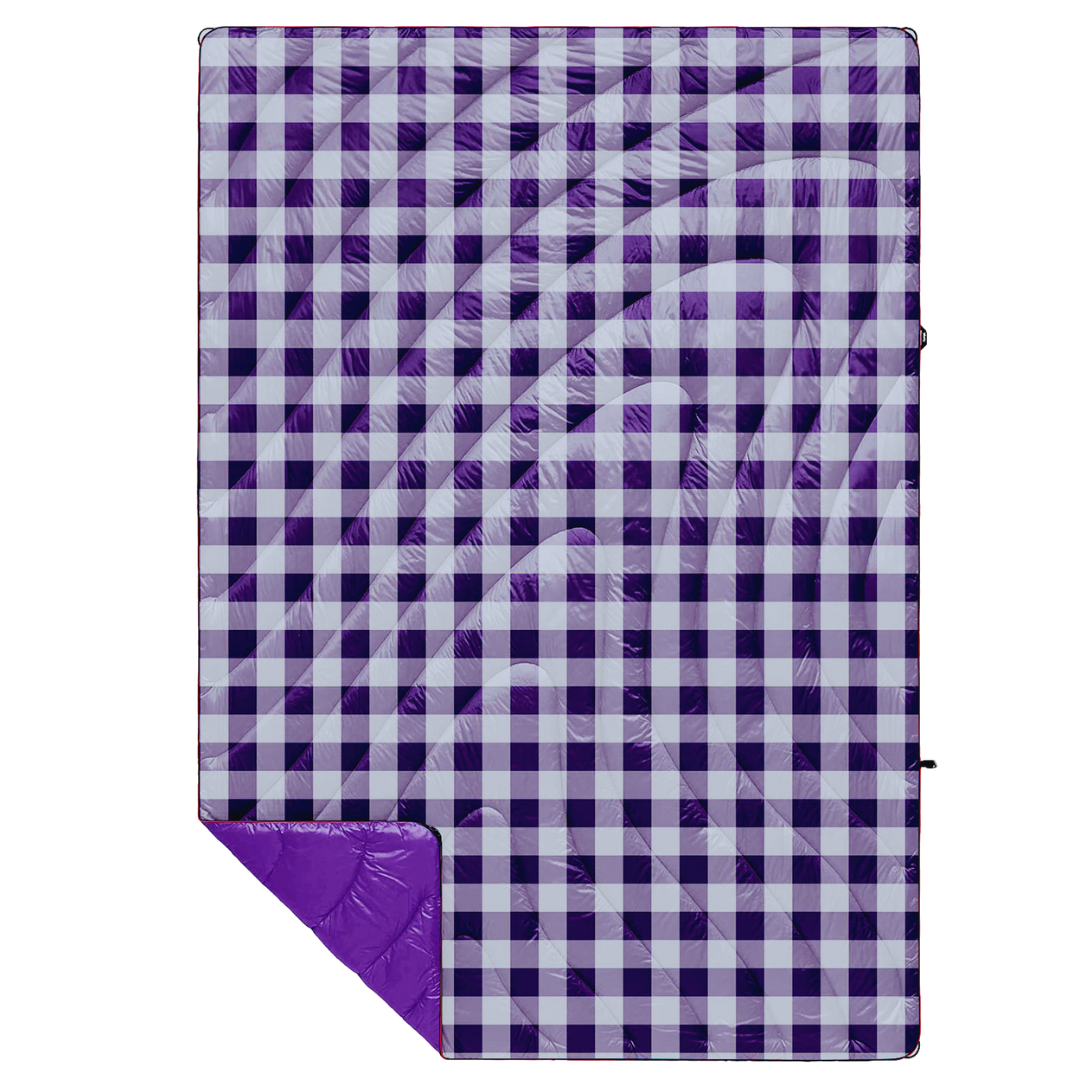 Purple Buffalo Check - Indoor/Outdoor Puffy Blanket