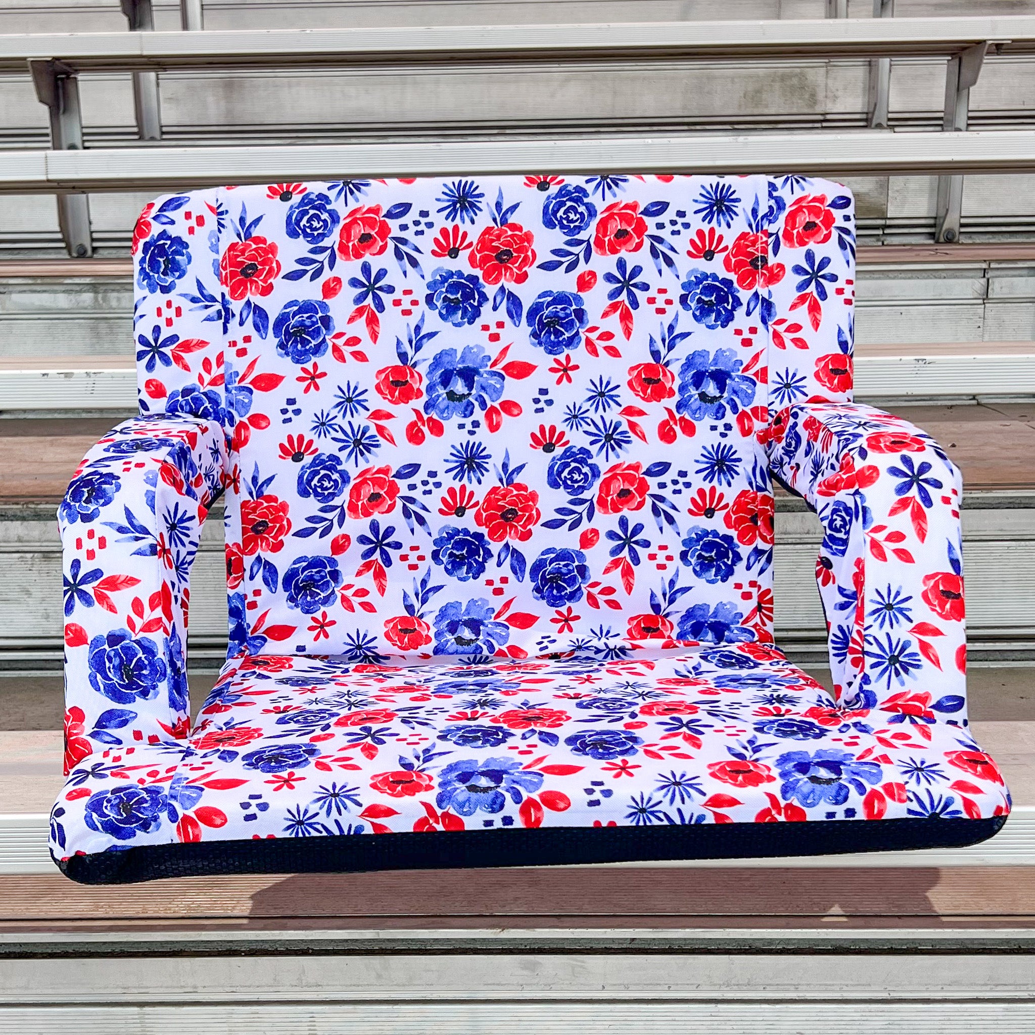 Americana Floral 23 Stadium Seat with Armrests – The Last Stag