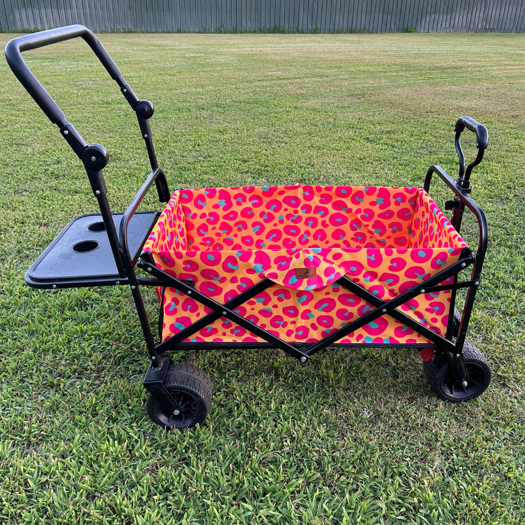 Neon Leopard Print Stroller Wagon