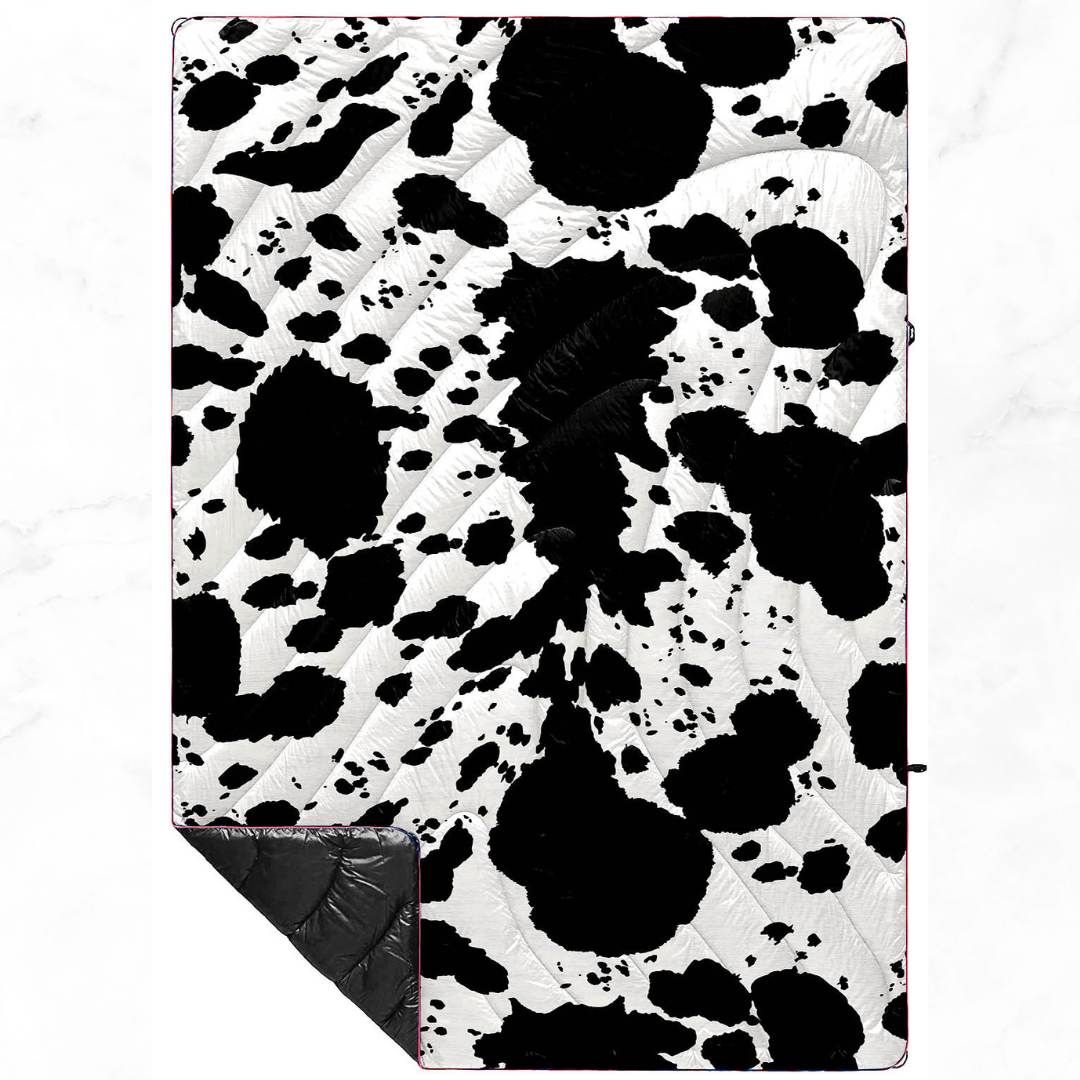 Cow Print - Indoor/Outdoor Puffy Blanket