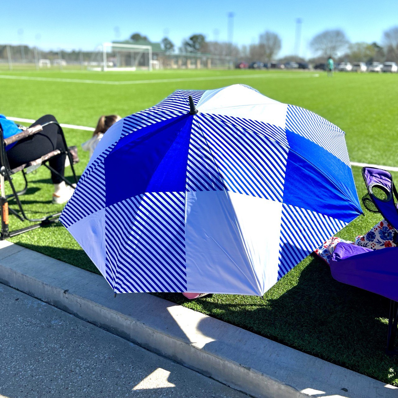 buffalo sabres patio umbrella Blue Buffalo Check - Large Golf Umbrella