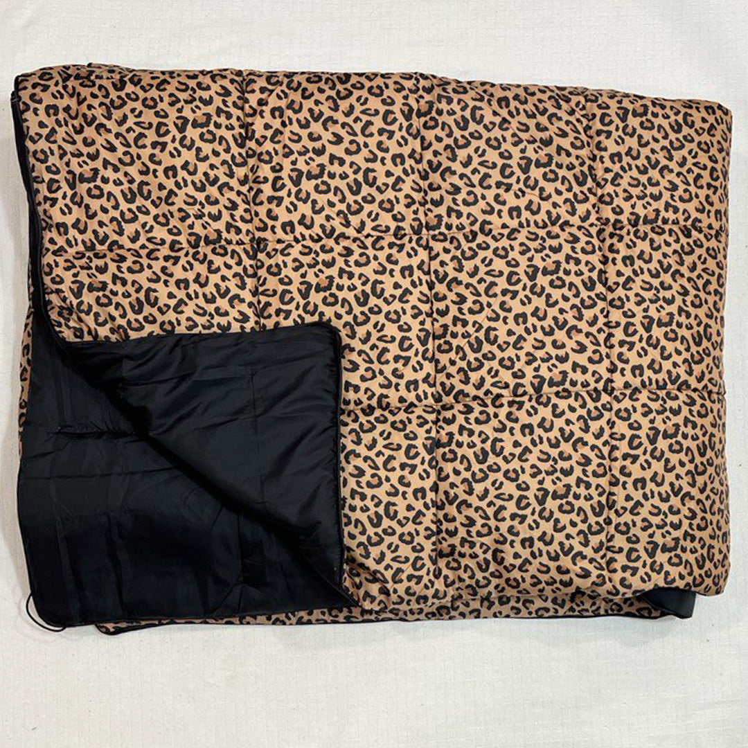 Leopard Print - Indoor/Outdoor Puffy Blanket