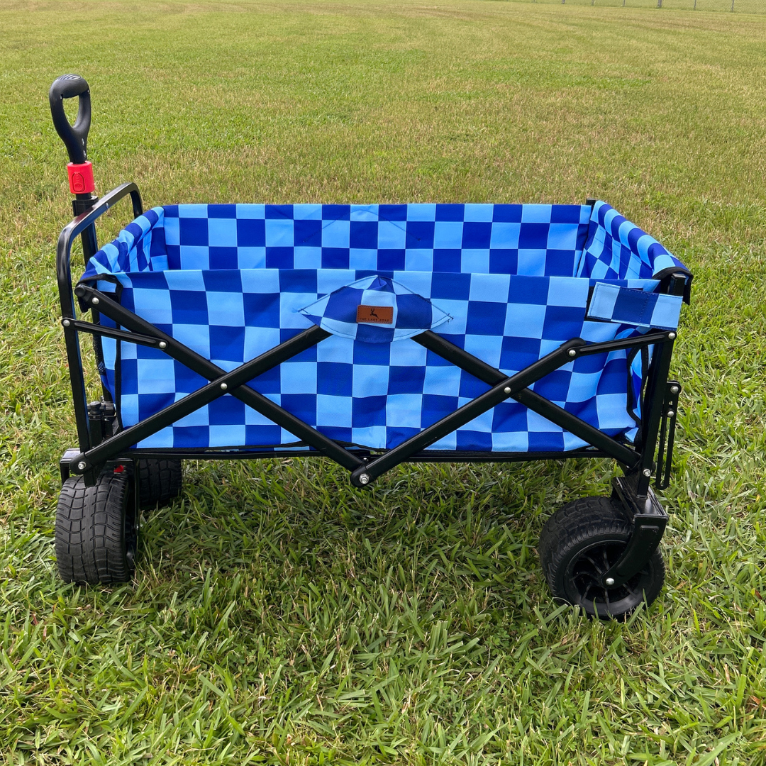 Navy Checkerboard Tailgate Wagon