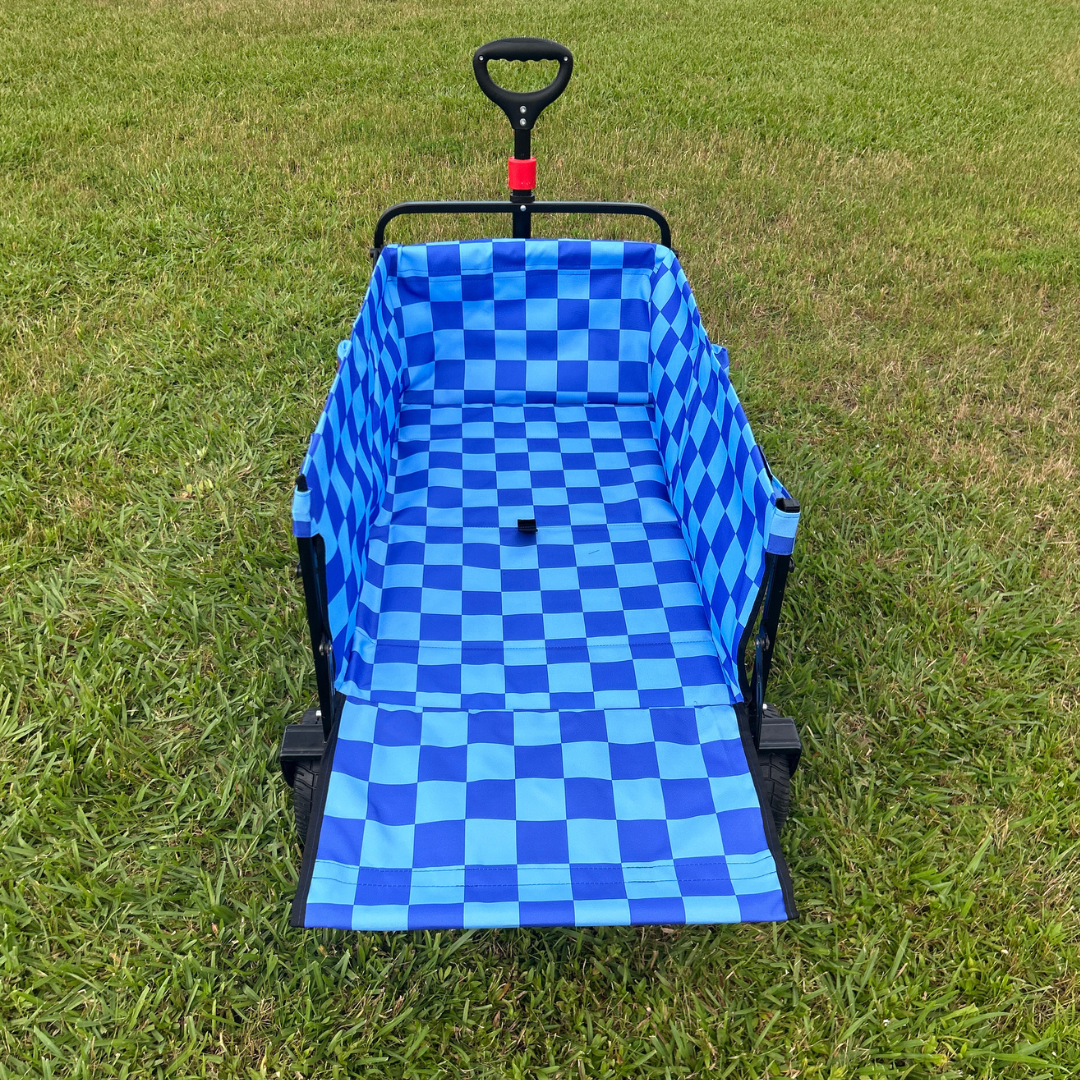 Blue Checkerboard Tailgate Wagon